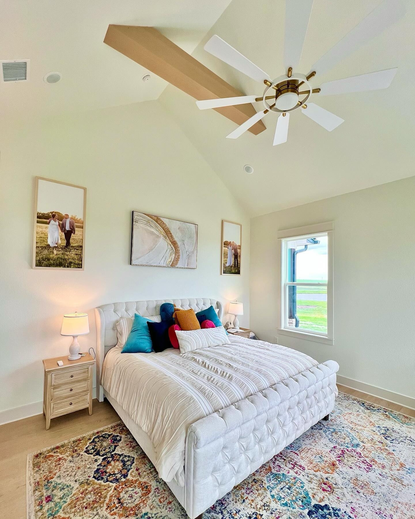 Ok give it to me straight, do you prefer a reel or still pictures? Specifically for this type account, I would think still photos would be best if you’re here for design inspo. But reels are fun and trendy and and and! 😉Let me know your thoughts! 

Also. I’m in love with our master bedroom. I like to describe her as neutral at her core, but pops of sunshine & color show her personality! Window treatments are next on the list.

#masterbedroom 
#interior #homeimprovement #homedecor #homedesign #architecture #design #interiordesign #construction #home #renovation #modernfarmhouse #customhomes #reels #instagood #photography #nature #ourhundredacreroots #newbuild 
#bestlife #countrylife #homesweethome #homeinspo #instahome #nature #photography #fauxbeams #barndoor #neutrals