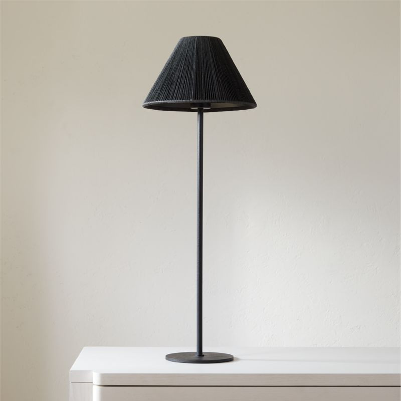 Slight Table Lamp with Black Shade + Reviews | CB2 | CB2