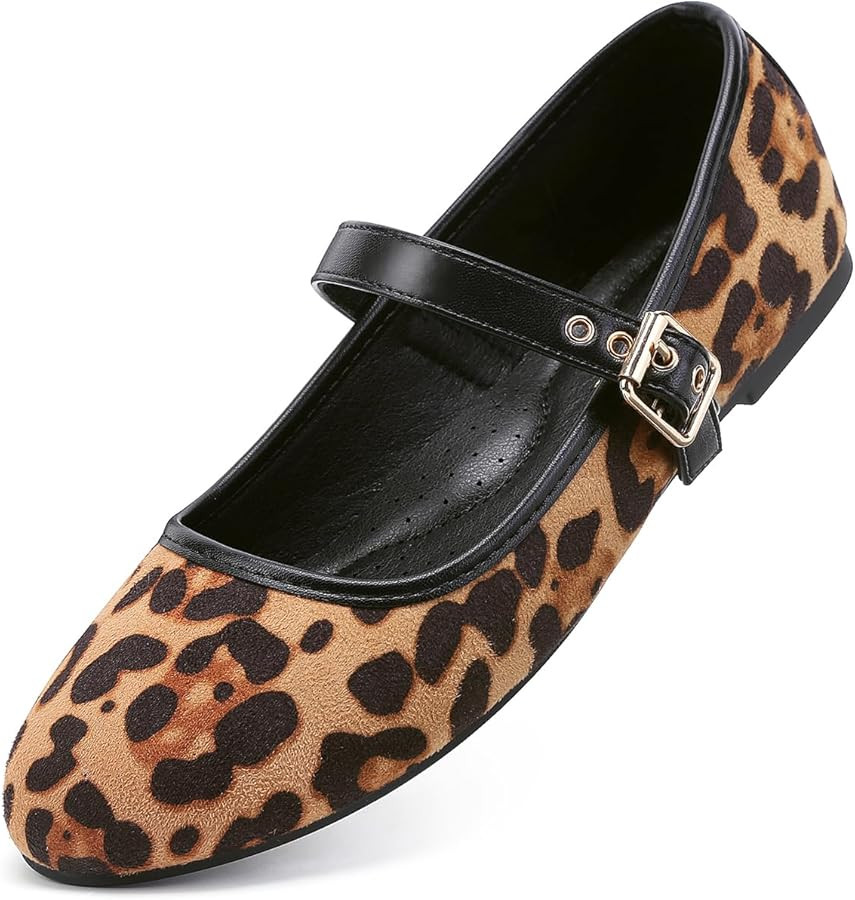 MaxMuxun Women's Flats Shoes Faux Suede Round Toe Ballet Dressy Flats Comfortable Slip On Walking... | Amazon (US)