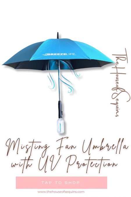 Amazon misting fan umbrella, misting umbrella, fan umbrella, uv protection umbrella, sunscreen, beach, festival, pool, theme parks, tailgating, sports games, tips, travel tips, vacation, Amazon finds, Walmart finds, amazon must haves #thehouseofsequins #houseofsequins #amazon #walmart #amazonmusthaves #amazonfinds #walmartfinds  #amazontravel #lifehacks
