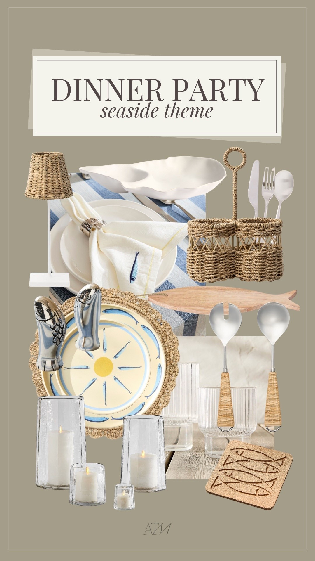 Dinner Party Inspo - Seaside Theme!

outdoor hosting, summer hosting, summer trends, sardine trend, summer dinner party idea, sardine tablescape, summer tablescape inspo

#LTKSeasonal #LTKHome #LTKSummerEdit
