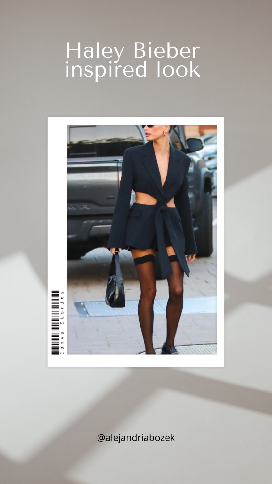Haley Bieber Fall Outfits Inspiration 

Obsessed with this look

Sheer over the knee tights blazer dress 

#LTKstyletip #LTKunder100
