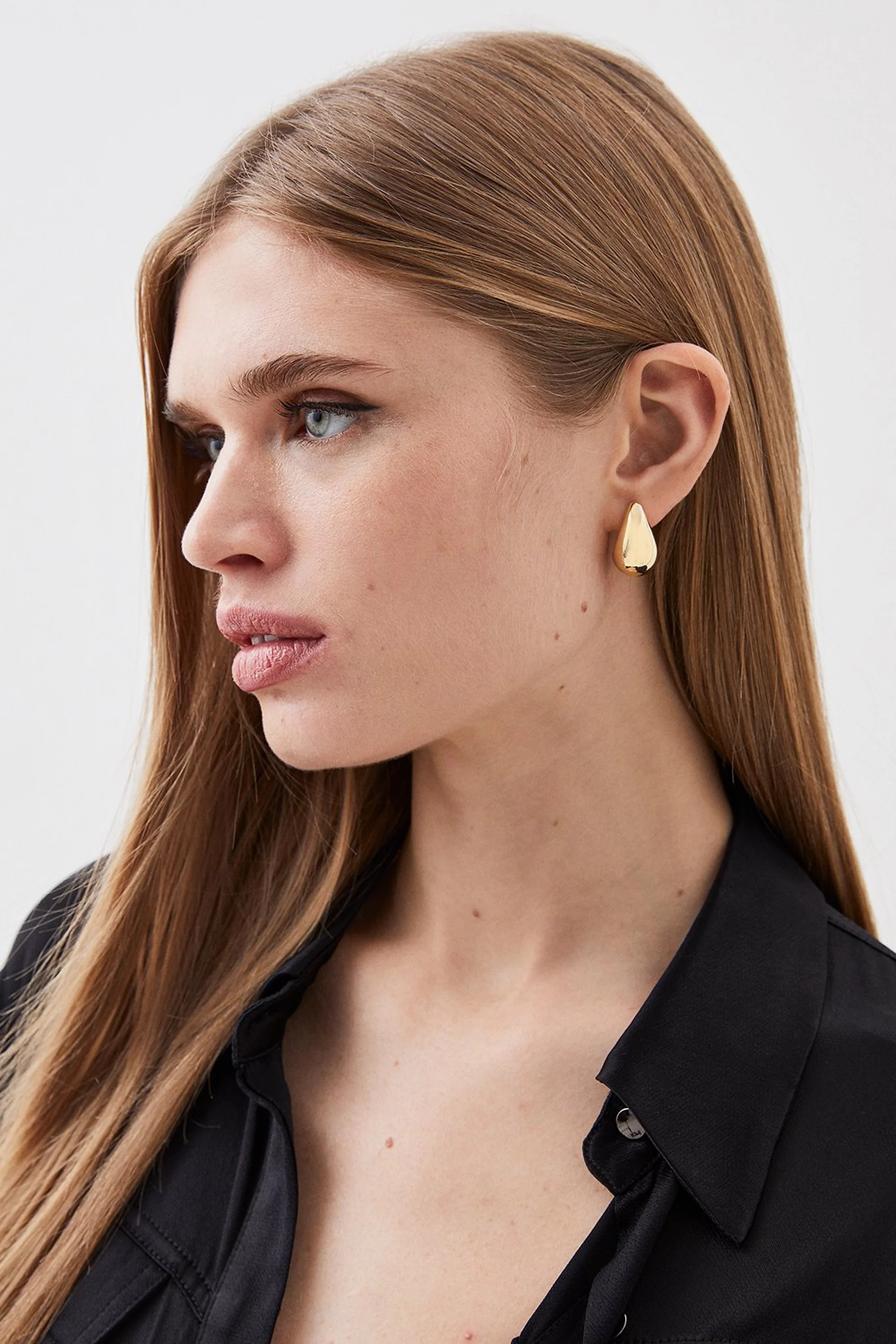 Round Drop Earrings | Karen Millen UK + IE + DE + NL