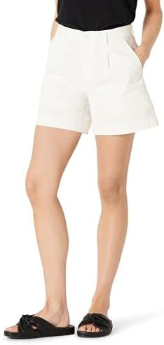Amazon Essentials Women's High-Rise Relaxed-Fit A-line Elastic Back Shorts | Amazon (US)