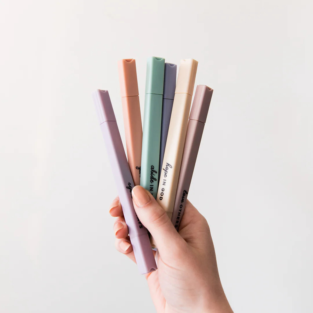 Muted Pastel Highlighters | The Daily Grace Co.