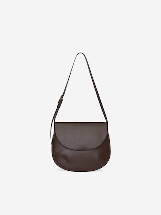 Leather Shoulder Bag – Dark Brown – Women – ARKET GB | Arket UK
