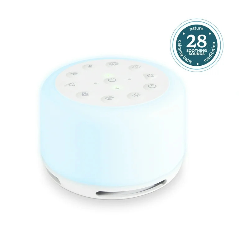 Homedics Sound Sleep Aura White Noise Sound Machine, Rechargeable, Multi-color | Walmart (US)