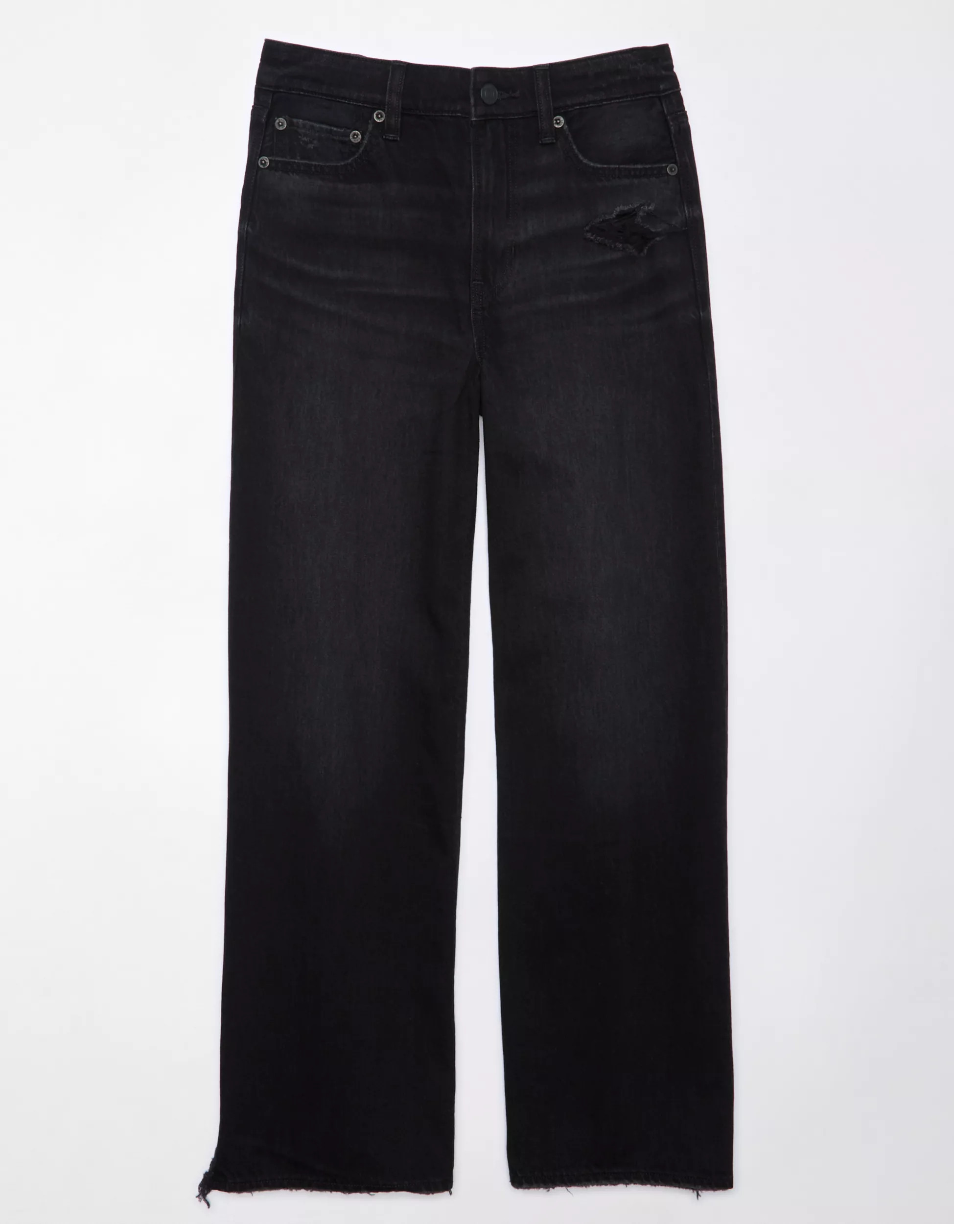 AE Strigid Super High-Waisted Baggy Wide-Leg Ankle Jean | American Eagle Outfitters (US & CA)