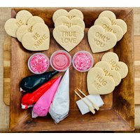 Valentine's Day Cookie Kit, Valentines Diy Decorating Kit, Birthday Gift Includes 24 Itemslarge Cookies | Etsy (US)