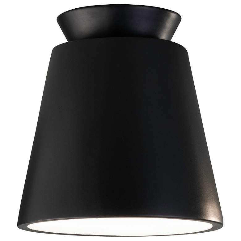 Radiance 7 1/2" Wide Carbon Matte Black Ceiling Light - #918A3 | Lamps Plus | Lamps Plus