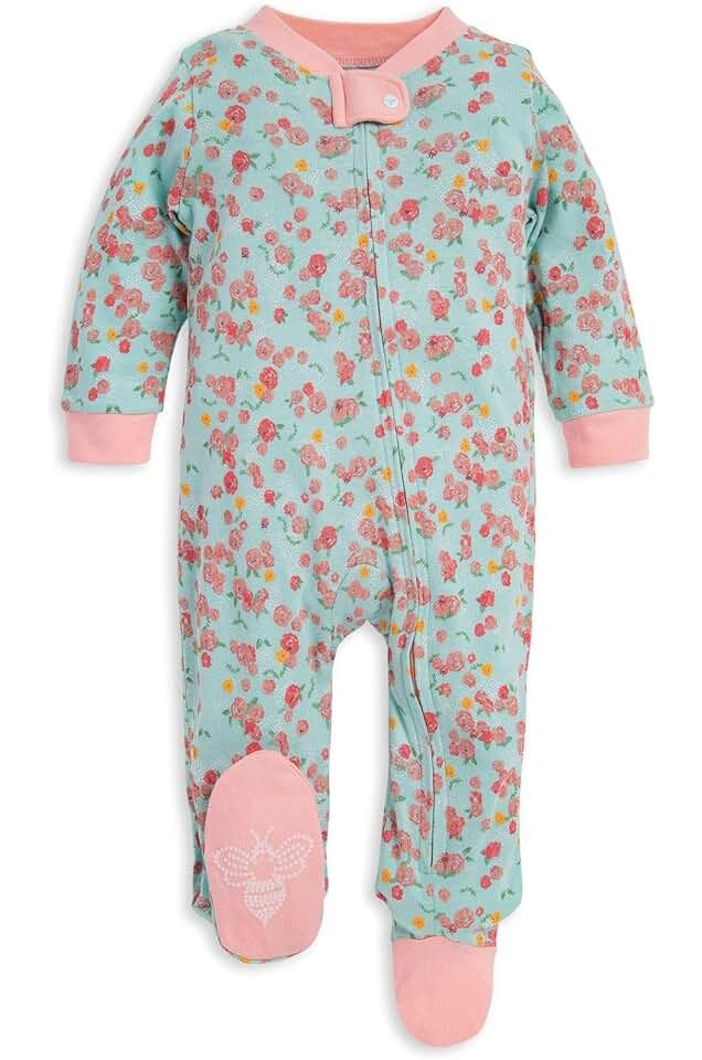 Boys' Sleep and Play PJs, 100% Organic Cotton One-Piece Romper Jumpsuit Zip Front Pajamas | Amazon (US)