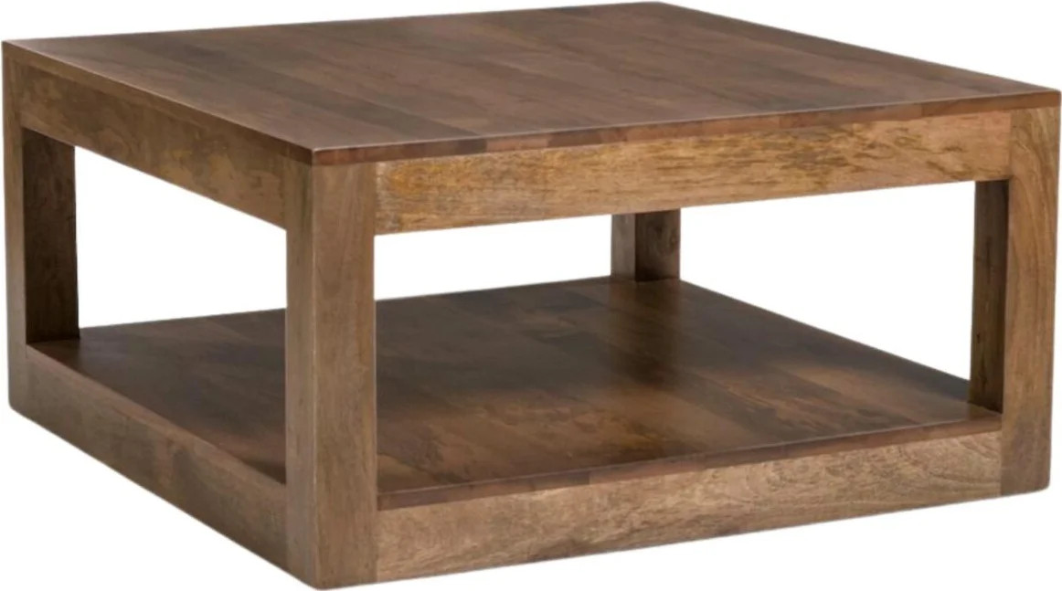 Morgan Traditional Mango Wood Coffee Table with Brindled Ash Finish | Walmart (US)