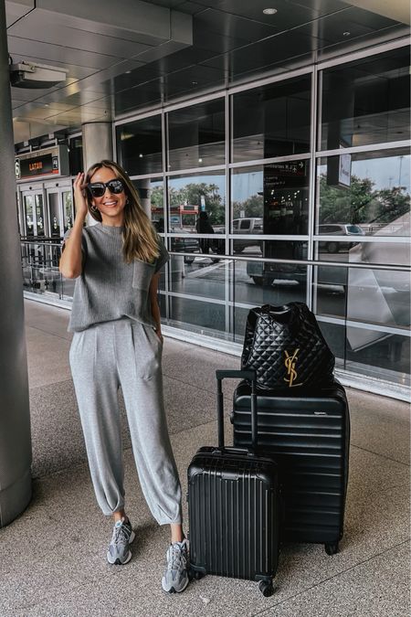 Cosy, comfortable and stylish airport outfit ✈️ This Amazon set a best seller , I love it so much that I have it in so many different colors 😆 runs true to size 
Wearing a size small 

#LTKover40 #LTKstyletip #LTKshoecrush