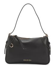 Made In Italy Leather G G Emblem Hobo Bag | TJ Maxx