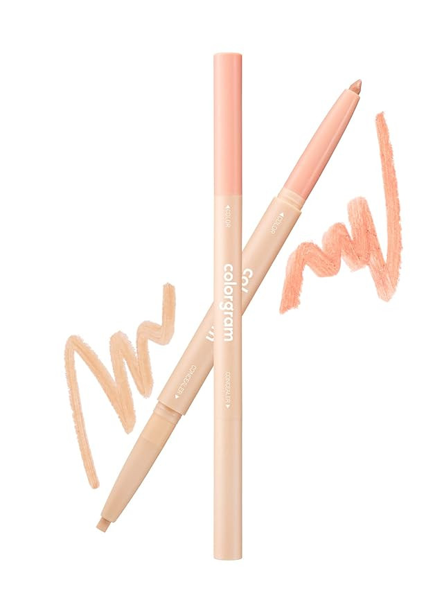 COLORGRAM Under Eye Highlighter Stick - 04 Peach | Silky-Smooth Long-Lasting Highlighter & Contou... | Amazon (US)