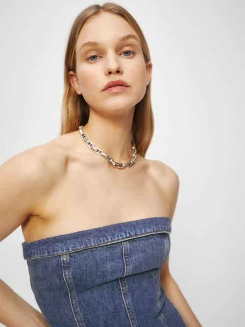 Madilyn Denim Dress | Reformation (Global)