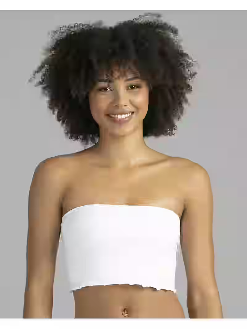 No Boundaries Women's Ruffle Bandeau, Sizes XS-3XL | Walmart (US)