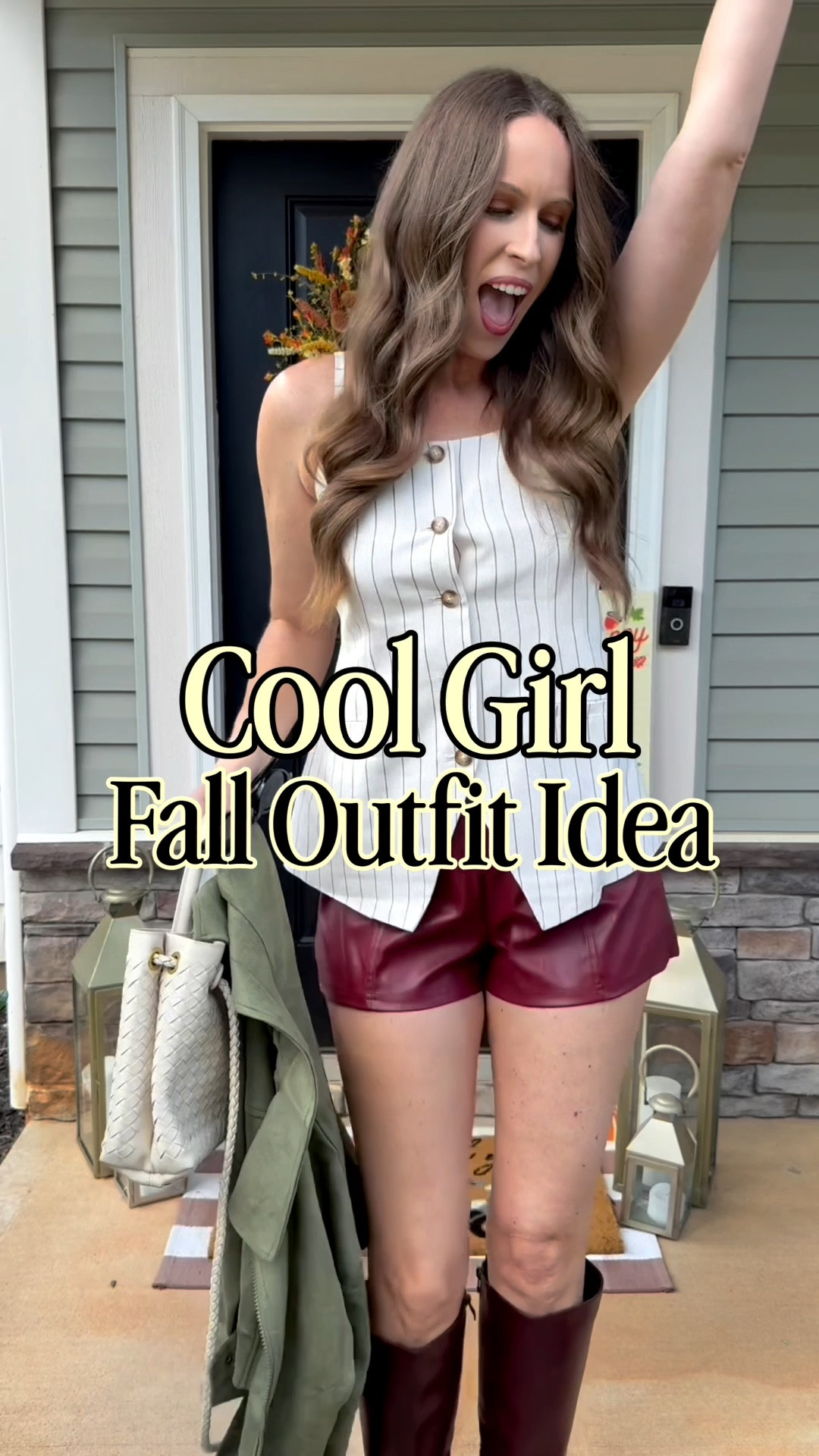 Amazon // fall outfit idea 🍁🍂

Fall fashion, leather short, Walmart fashion, fall jacket, chic outfit, fall outfit , Amazon prime big deal days