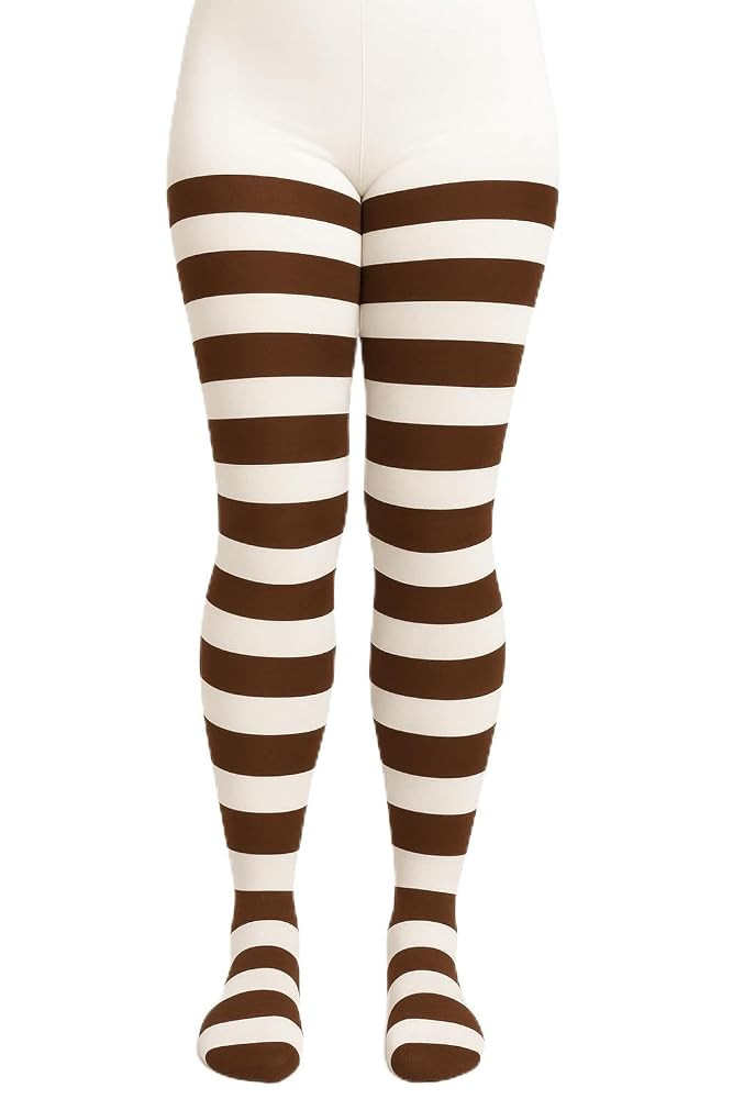 Womens Striped Tights Medium, Cosplay, Halloween, Fancy Dress Costume, Fall, Christmas, | Amazon (US)