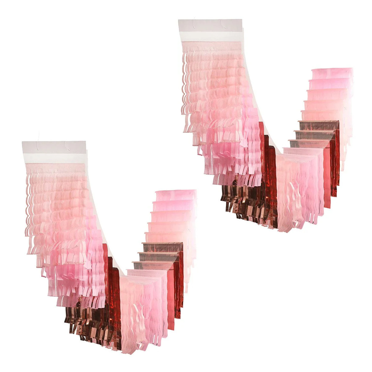 Pretty in Pink Fringe Canopy Banners (Set of 2) | Packed Party