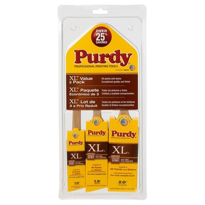 Purdy 3-Pack Xl Multiple Sizes Nylon- Polyester Blend Angle Paint Brush (General Purpose Brush) | Lowe's
