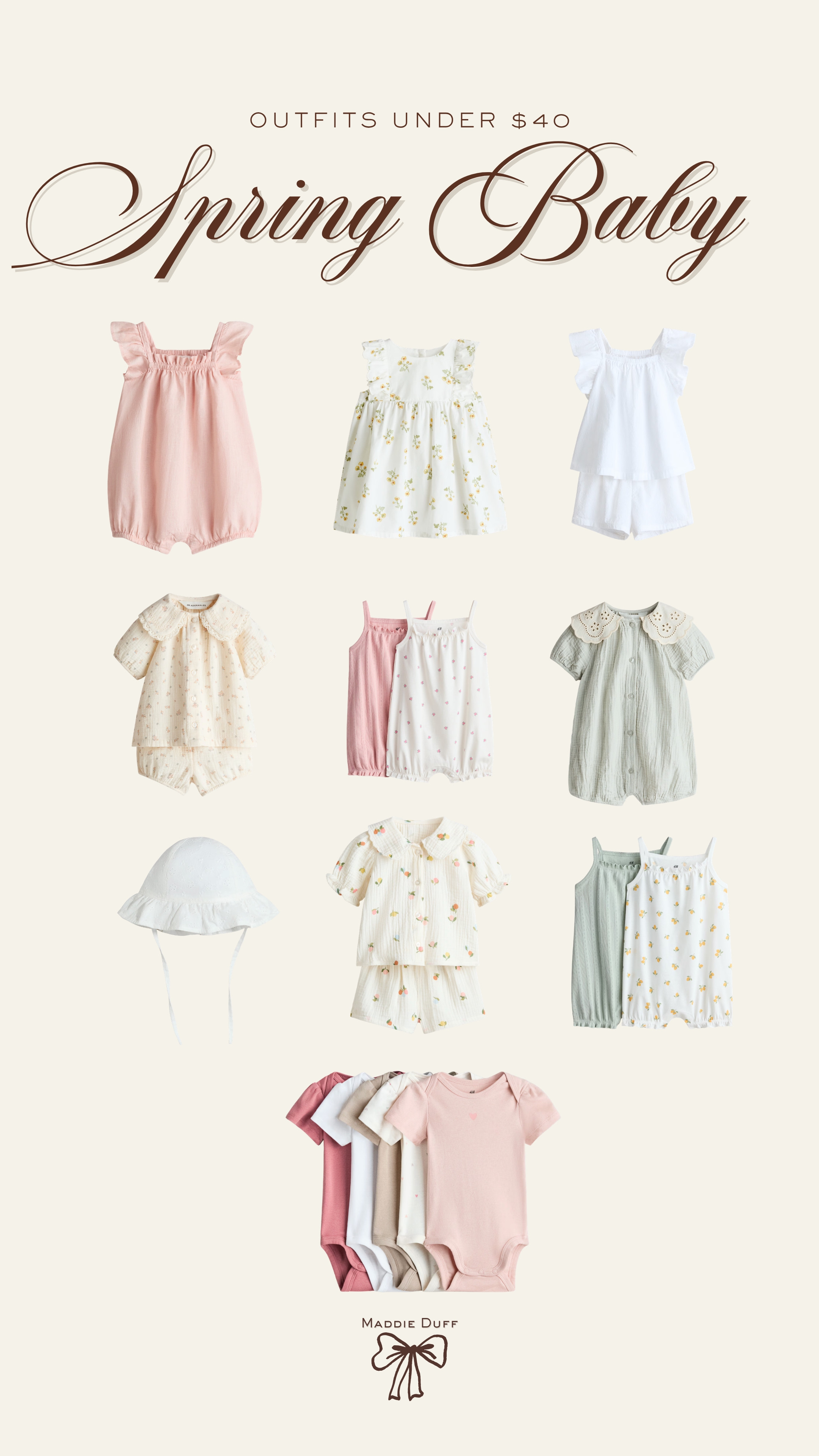 The cutest new spring outfits for baby, all under $40!

spring outfits, baby outfits, baby clothes, newborn outfits, spring baby outfits 

 #LTKBaby #LTKKids
