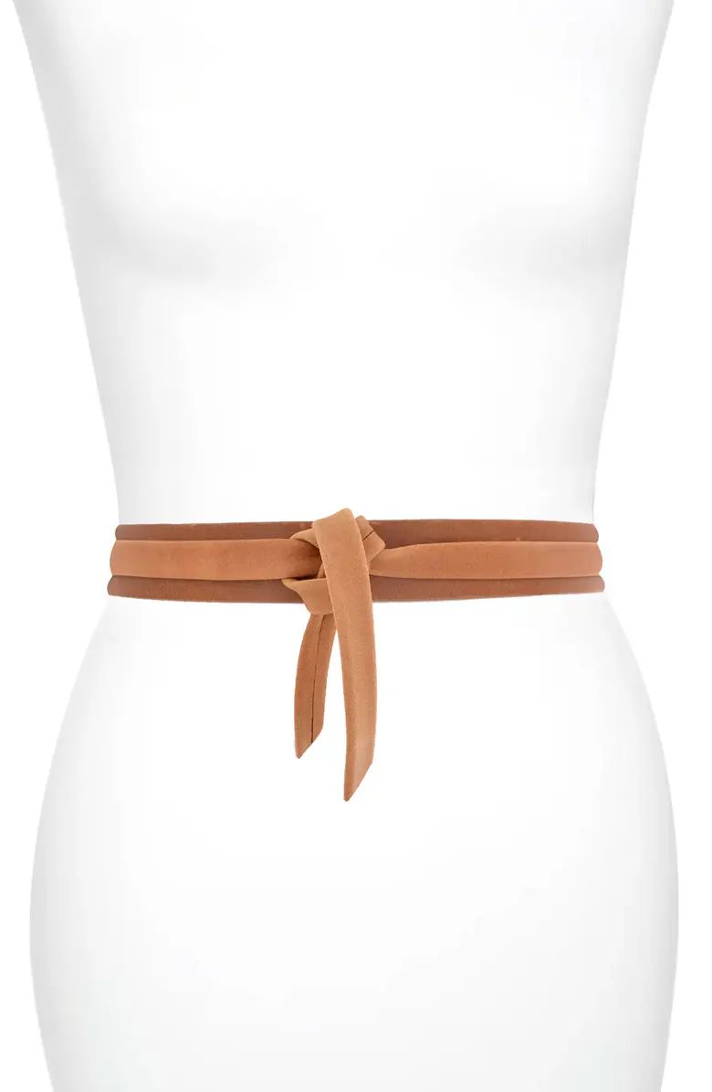 Skinny Leather Wrap Belt | Nordstrom