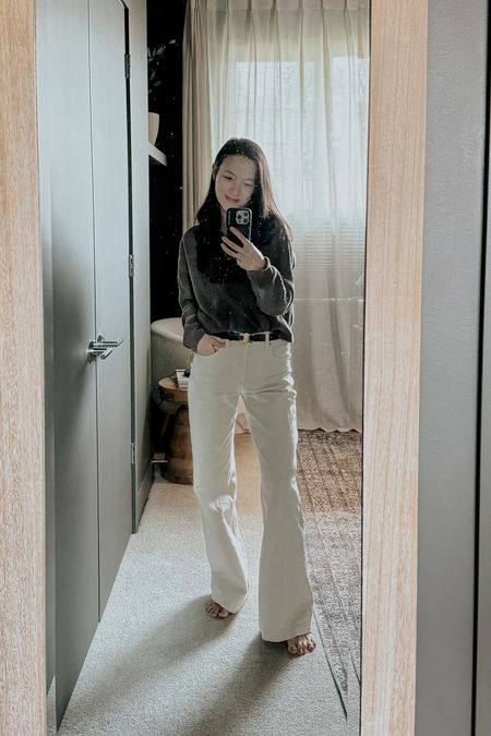 Note to self: clean the mirror. 
But had to do a fit check since I’m not in sweatpants. Casual Friday outfit. Weekend outfit vibes  

#LTKworkwear #LTKstyletip #LTKfindsunder100