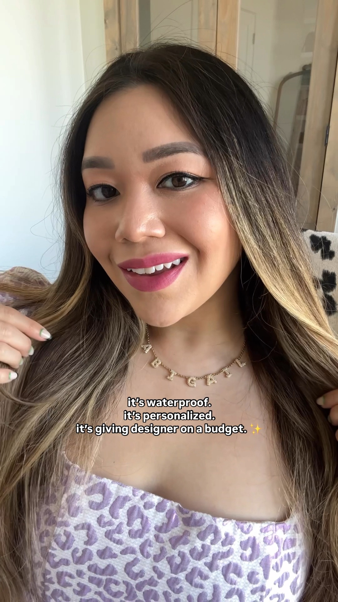 Feels luxe. Looks luxe. She’s serving ✨designer on a budget✨ energy.
 I mean.. personalized jewelry that’s waterproof, affordable, won’t turn green + you NEVER have to take off? Say less. 🤩 Drop CUSTOM below and I’ll DM you all these boujee on a budget jewelry finds! Use code LTK2FOR1 for a 2 for 1 deal sitewide at @abbottlyon 💛

If you see me wearing these custom jewelry every day.. no you didn’t 👀 

#LTKFindsUnder100 #LTKGiftGuide #LTKMidsize