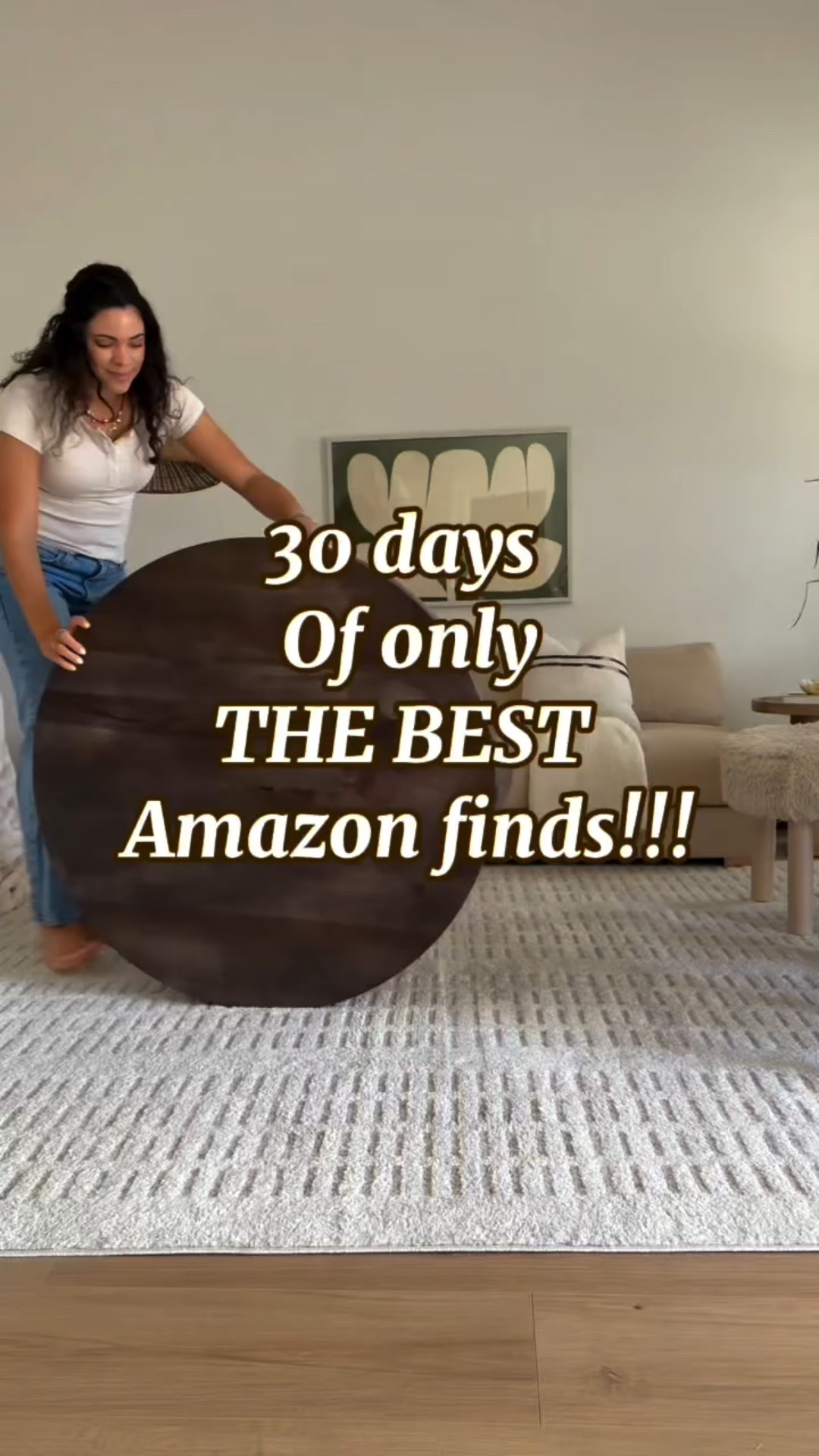 Follow + Comment “HOME” for links to my top fav Amazon home finds!!😍😍 Quality functional and BEAUTIFUL home decor! 🤎 The best rug, furniture, and styling all from Amazon!!