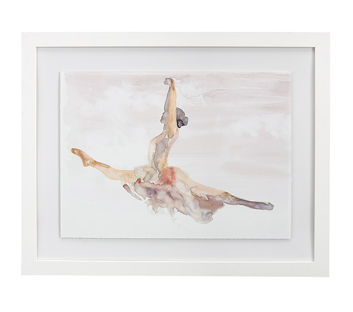 Ballet Grand Jete Framed Art | Pottery Barn Kids