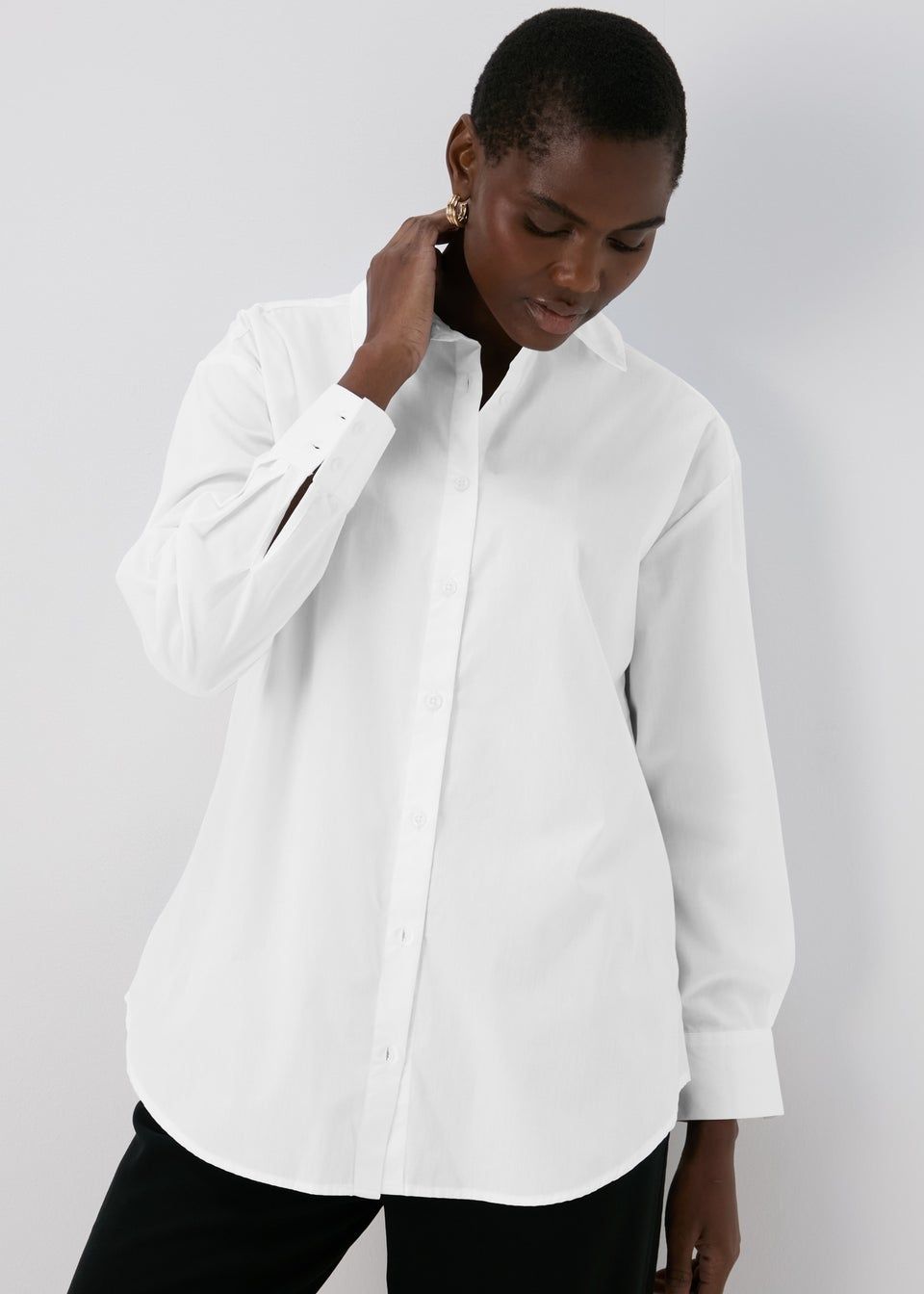 White Cotton Shirt - Size 12 | Matalan (UK)