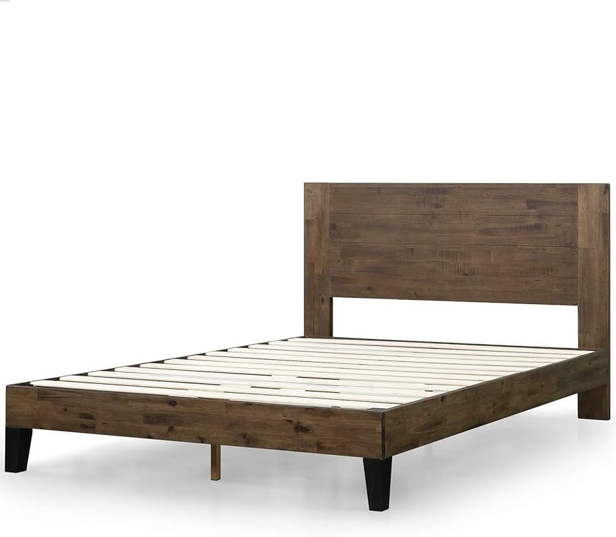 ZINUS Tonja Wood Platform Bed Frame with Headboard / Mattress Foundation with Wood Slat Support /... | Amazon (US)