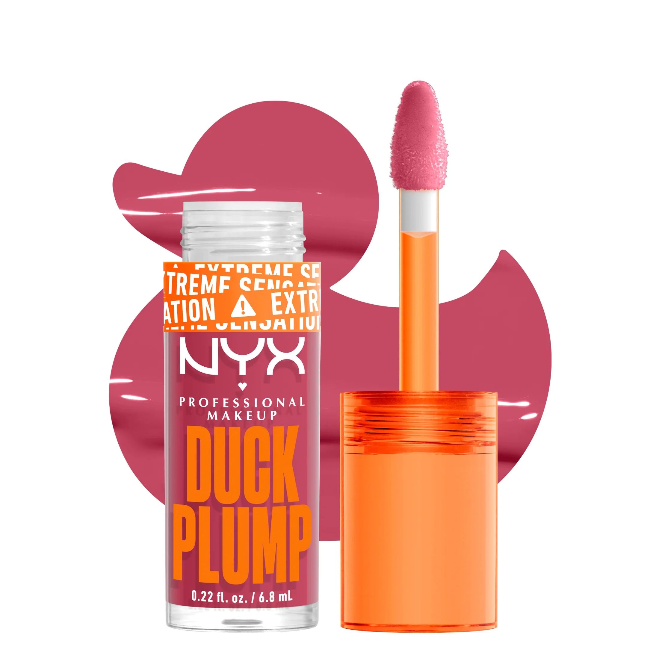 NYX Professional Makeup Duck Plump Plumping Lip Gloss, Strike a Rose, 0.23 fl oz | Walmart (US)