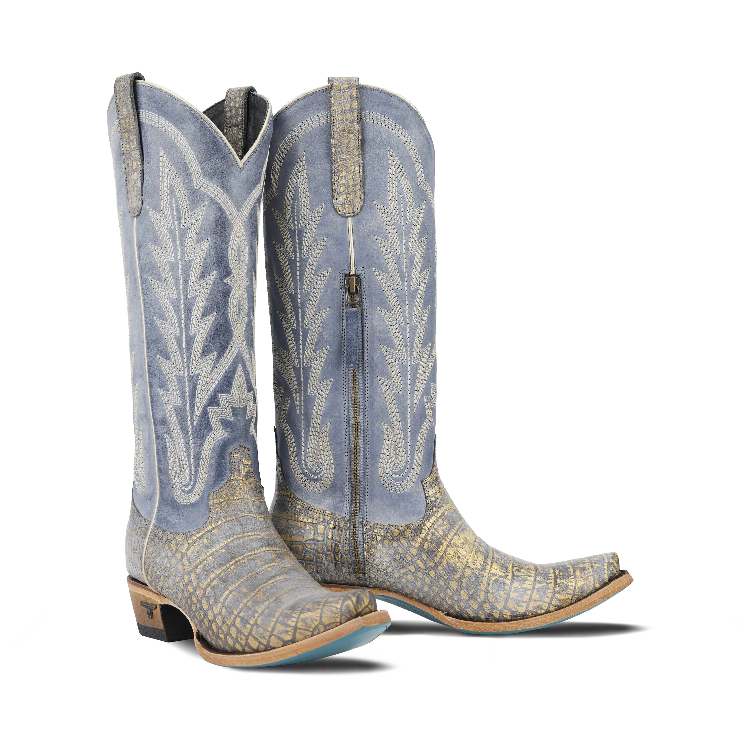 Skylight Boot - Gilded Denim | Lane Boots