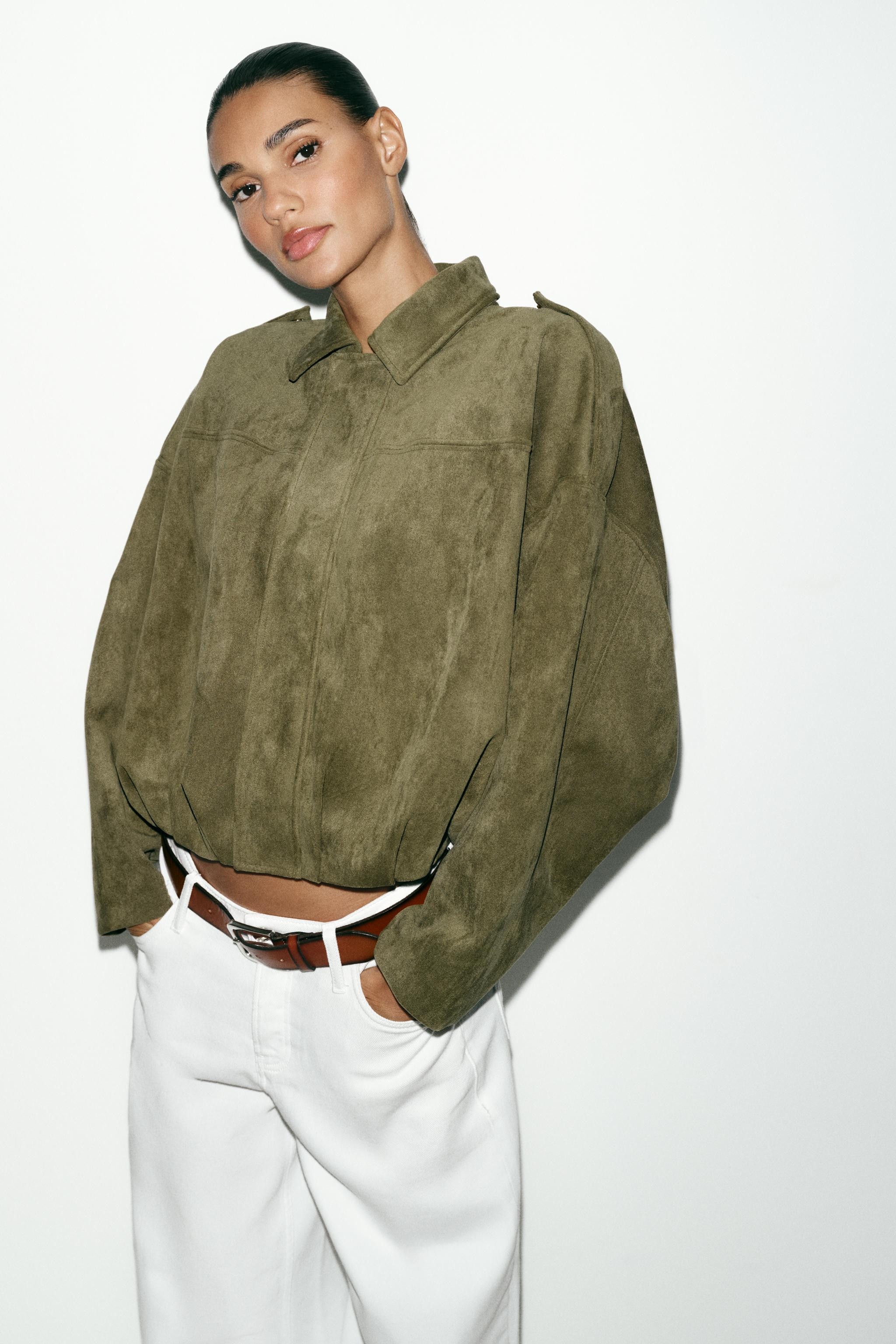 FAUX SUEDE JACKET | Zara US