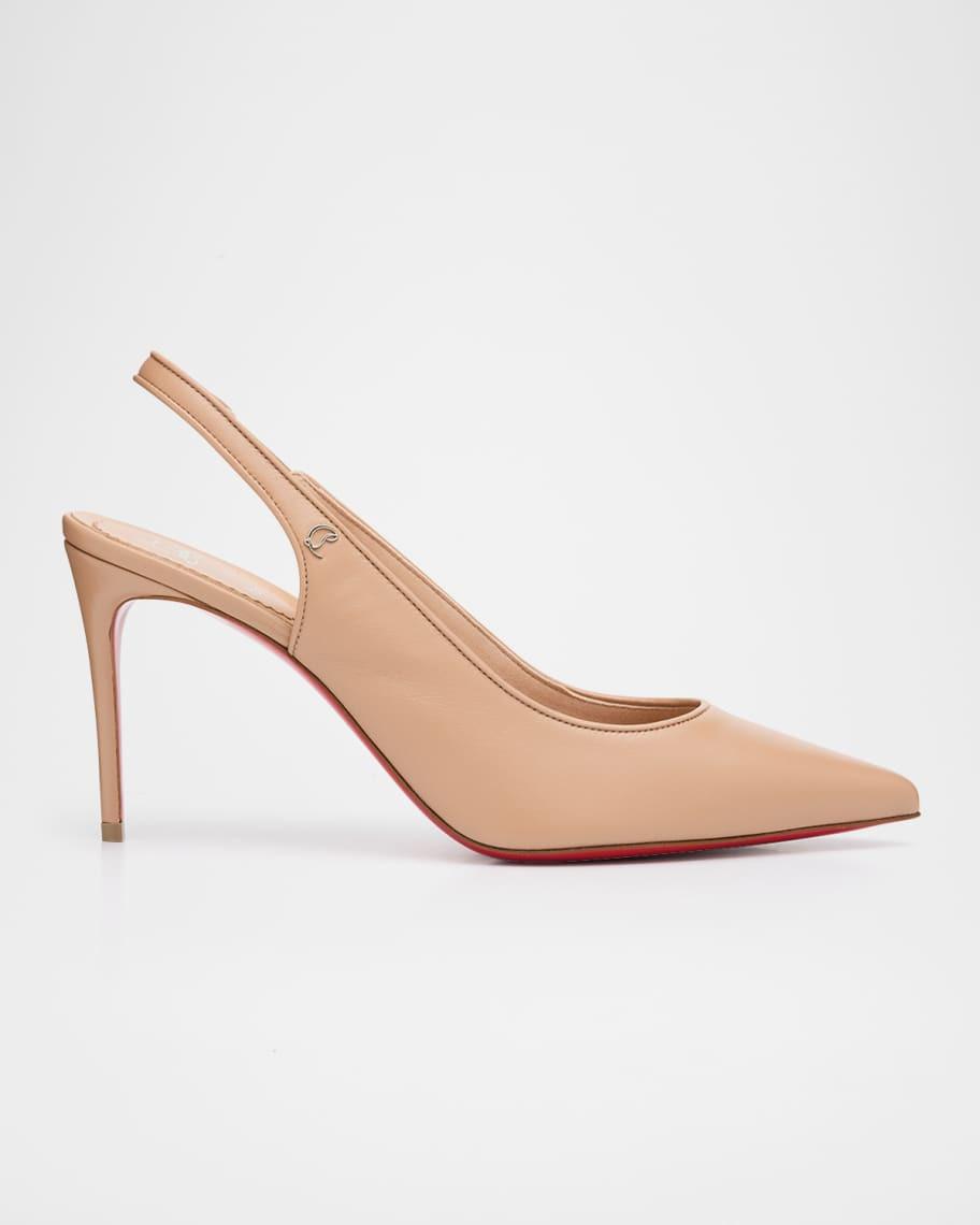 Christian Louboutin Sporty Kate Leather Red Sole Slingback Pumps | Neiman Marcus
