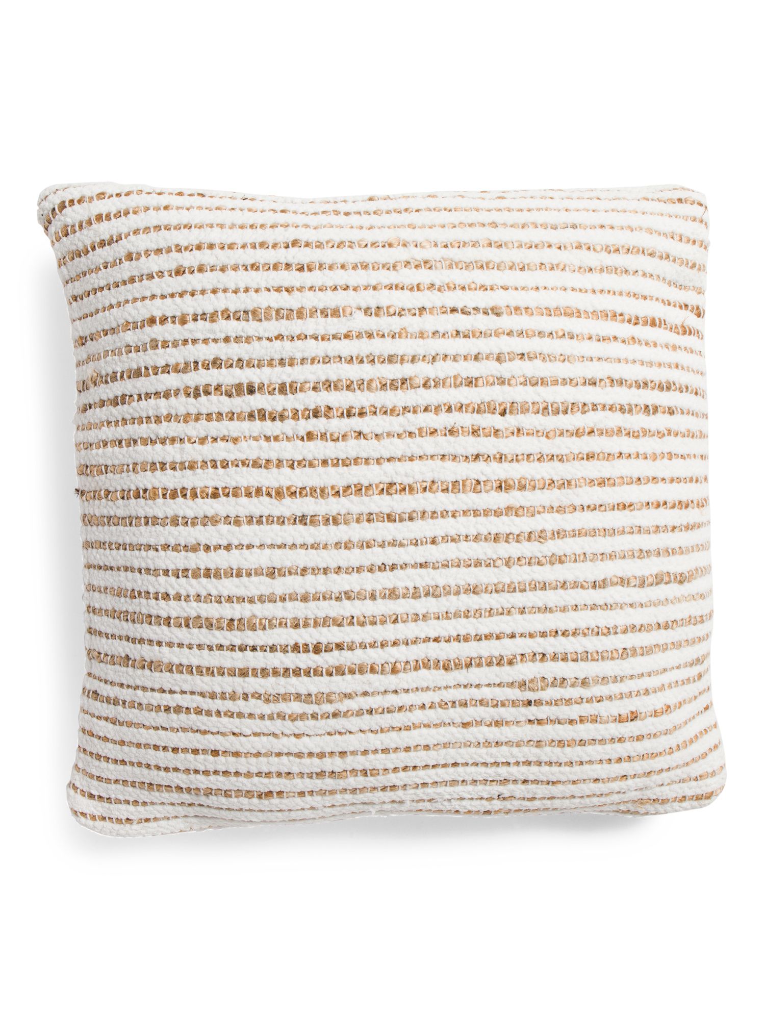 20x20 Chenille With Jute Embroidery Pillow | TJ Maxx