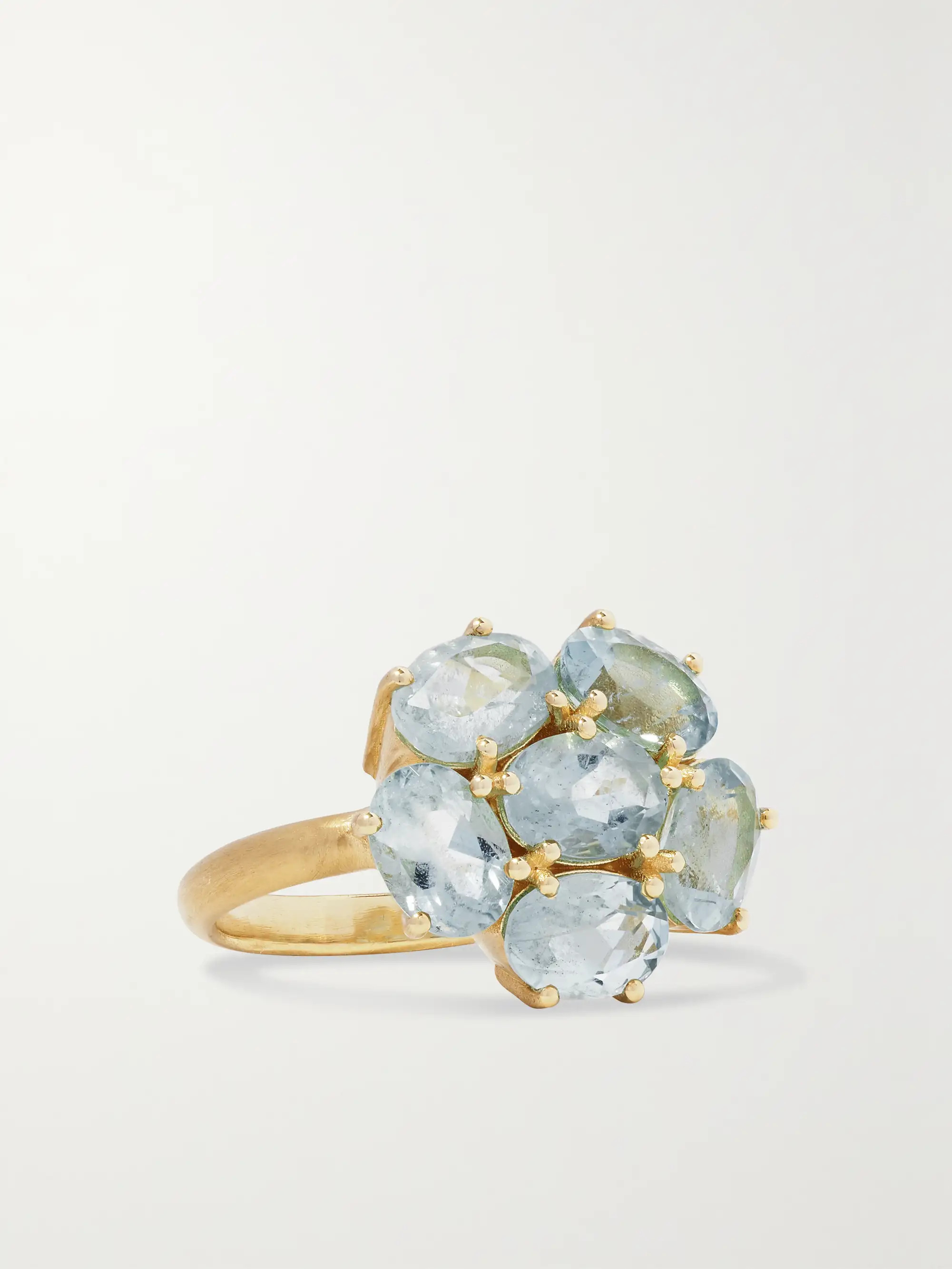 Gemmy Gem 18-karat gold aquamarine ring | NET-A-PORTER (US)