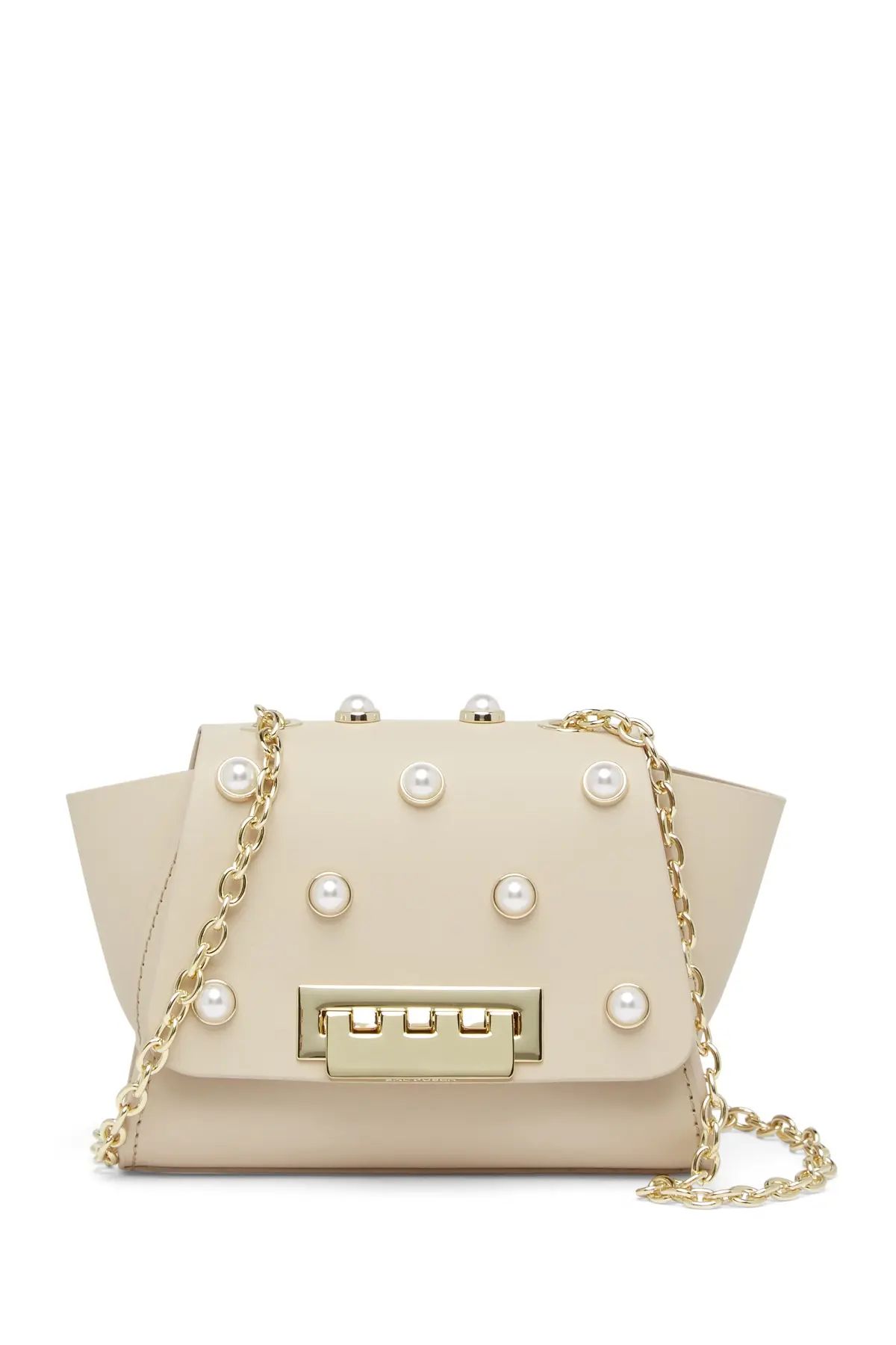 ZAC Zac Posen Eartha Faux Pearl Mini Chain Leather Crossbody Bag at Nordstrom Rack | Hautelook