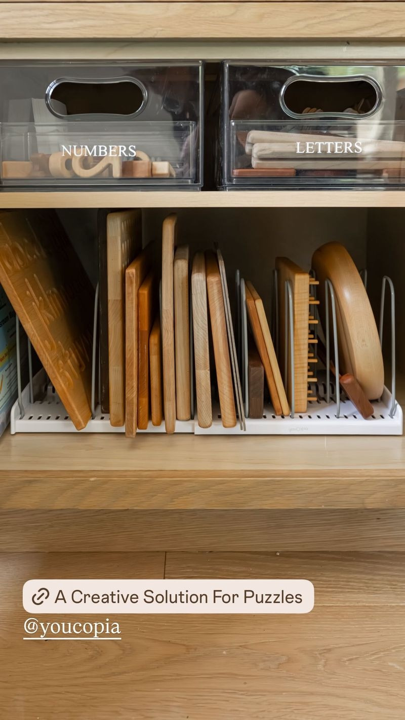 Youcopia in a non-traditional use is a great storage solution for puzzles!

#LTKmomlife #LTKKids #LTKHome