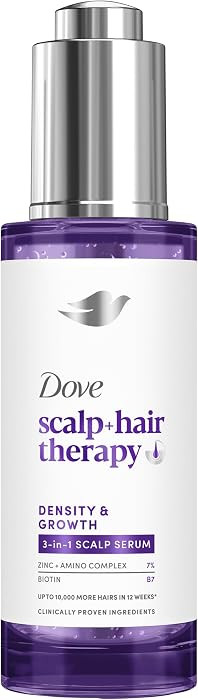 Dove scalp + hair therapy Density & Growth¹ 3-in-1 Scalp Serum hair treatment for up to 10,000 more hairs in 12 weeks* 45 ml | Amazon (UK)