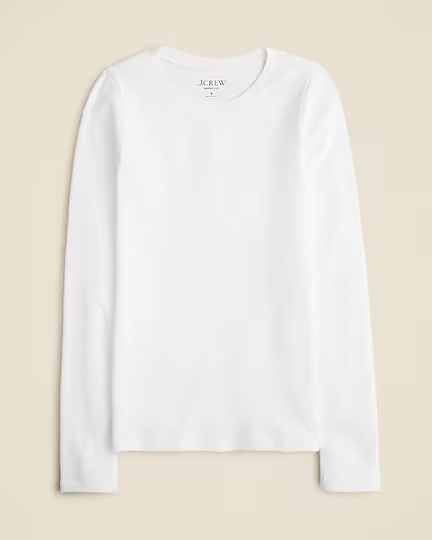 Perfect-fit long-sleeve crewneck T-shirt | J. Crew US