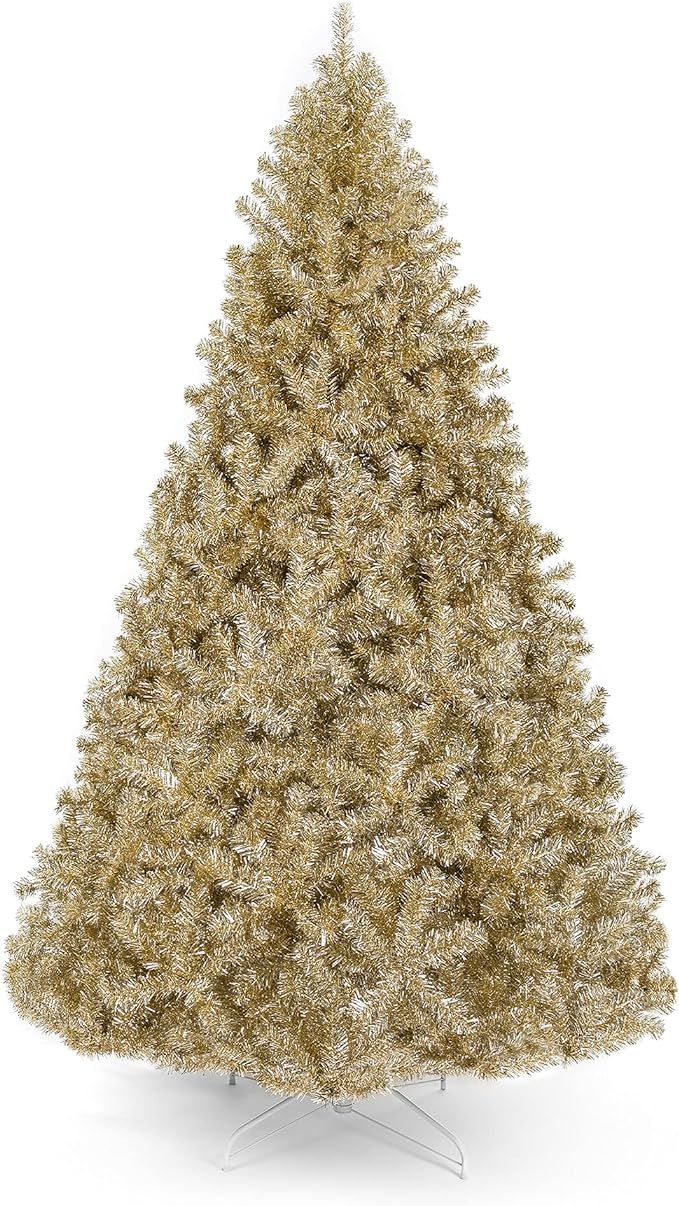 Best Choice Products 7.5ft Artificial Tinsel Christmas Tree Holiday Decoration w/ 1,749 Tips, Fol... | Amazon (US)