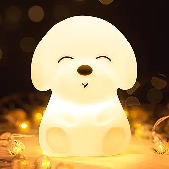 Mubarek Night Lights for Kids Room, Kids Night Light for Girls Baby Boy Toddler Gifts, Cute Puppy... | Amazon (US)