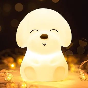 Mubarek Night Lights for Kids Room, Kids Night Light for Girls Baby Boy Toddler Gifts, Cute Puppy... | Amazon (US)