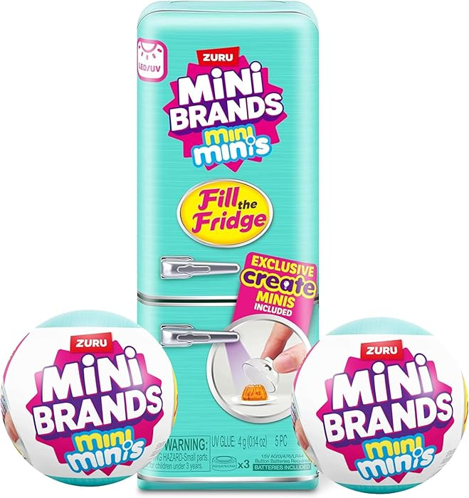 ZURU Mini Brands Fridge with 2 Balls, Fill the Fridge Set | Amazon (US)