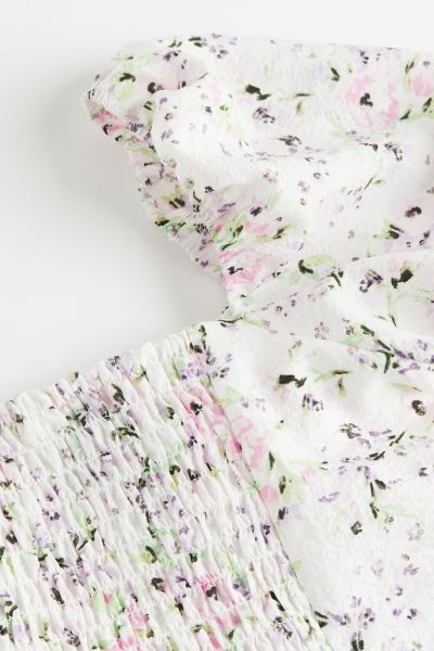 Puff-sleeved crêpe dress | H&M (UK, MY, IN, SG, PH, TW, HK)