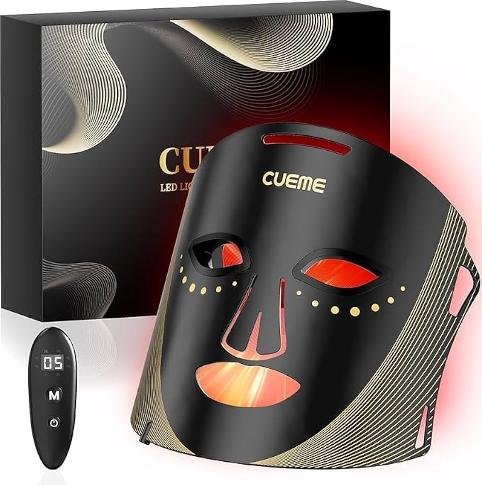 CUEME Red Light Therapy for Face, FDA-Cleared LED Light Therapy Mask for Wrinkles, Acne Treatment... | Amazon (US)