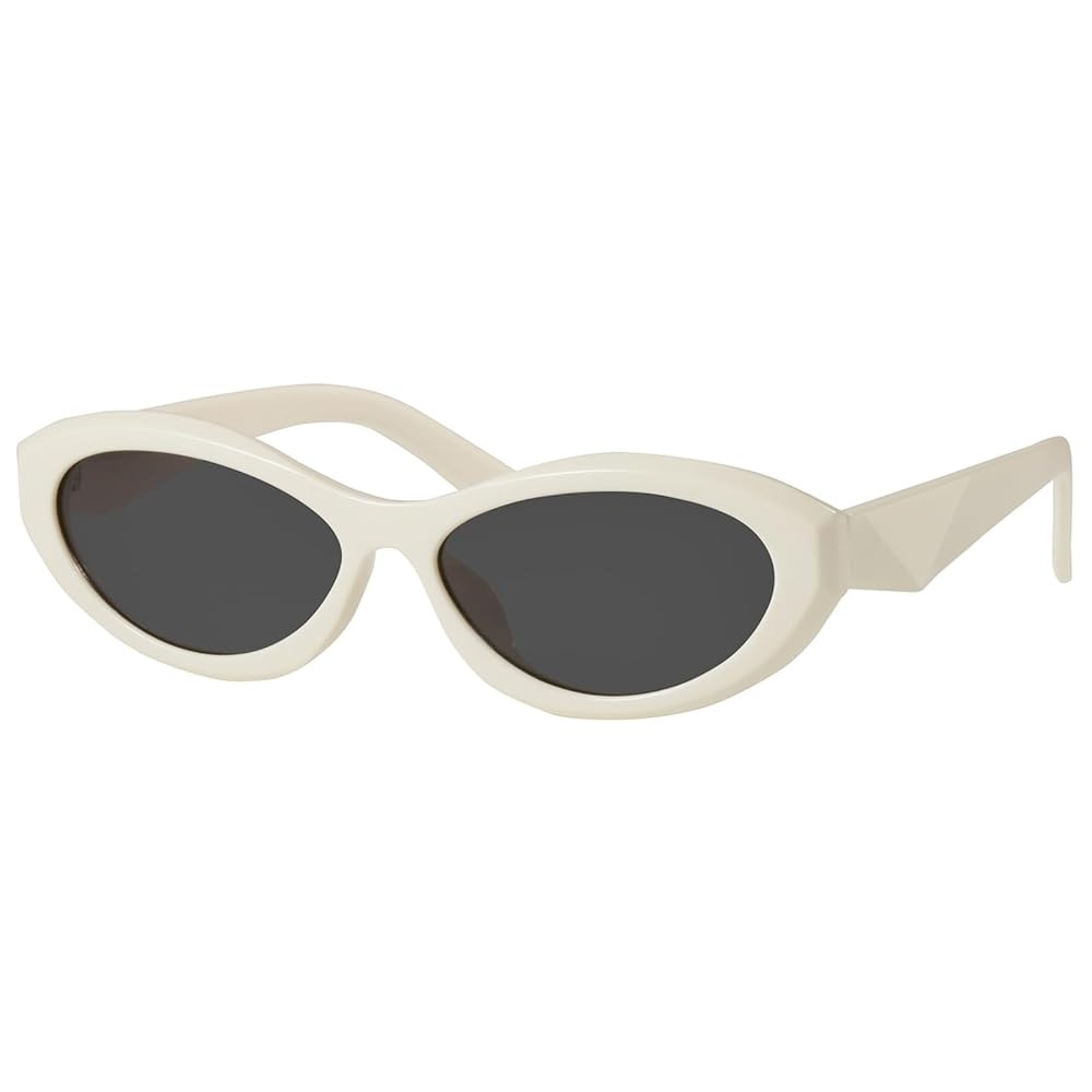 mosanana Oval Cat Eye Sunglasses for Women Retro Y2K Style MS52372 | Amazon (US)